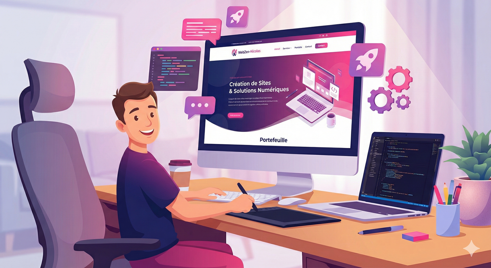 Création de site internet professionnel pour artisans et thérapeutes par WebZen-Nicolas